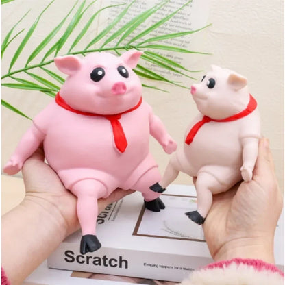 Pet Squeezing Pink Pig Stress Relief Toy Cute Squeezing Animal Cute Little Pig Doll Stress Relief Toy large size