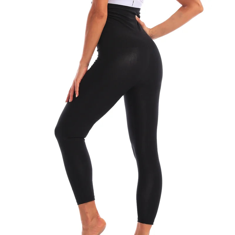 Women Hot Thermo Sauna Sweat Pants Body Shapers High Waist Shaping Pants Thigh Shapewear Fat Burning Fitness Gym Sport Leggings