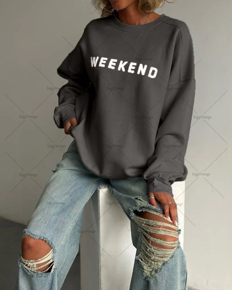 American Fashion Brand Harajuku Retro Letters Fashionable Loose Hoodie Women Street Hip-hop Punk Y2K Casual Oversized Sweatshirt