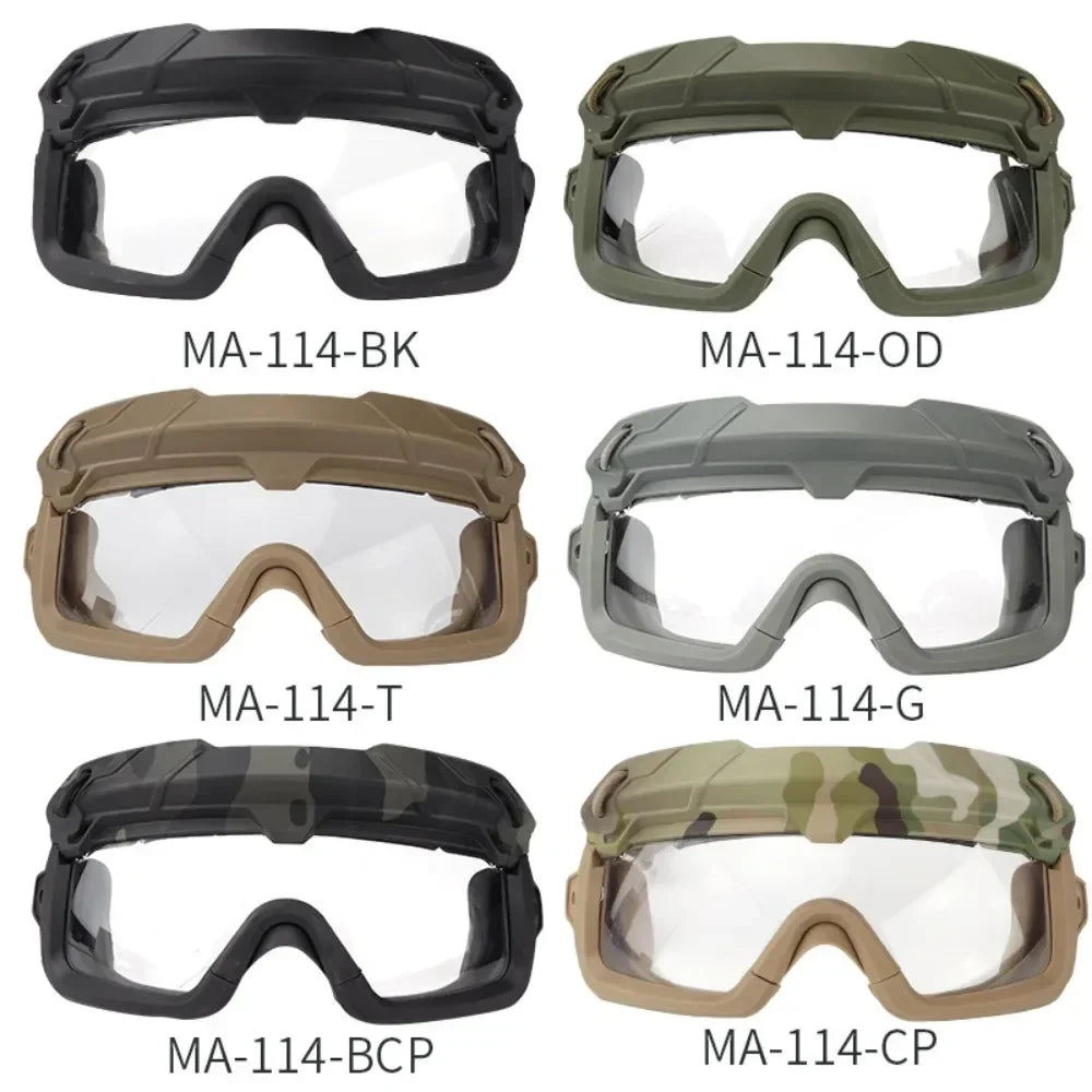 Sports Sunglasses for Men Women 2 Modes Airsoft Goggles Riding Eye Protection for Hiking Paintball Hunting Gear