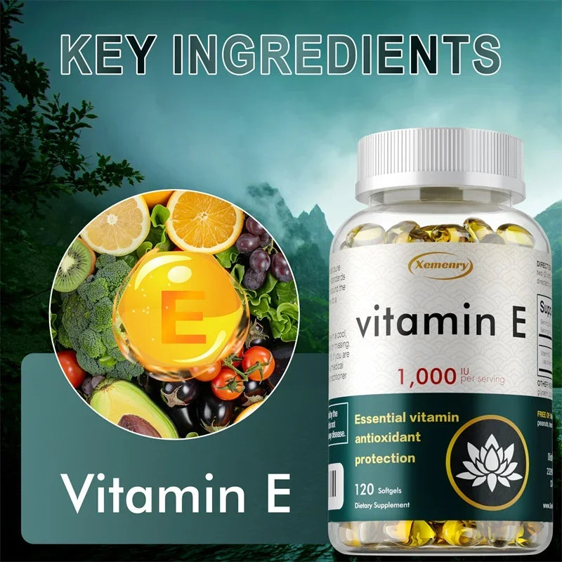 Vitamin E - Improve Skin Roughness, Anti-aging, Remove Acne Marks, Whiten, Enhance Immunity