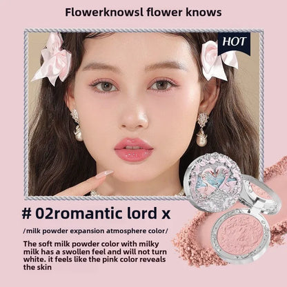 Flower Knows Makeup Sets Swan Ballet Series Gift Box Lipstick Blush Eyeshadow Palette Handheld Mirror Makeup Gift Box