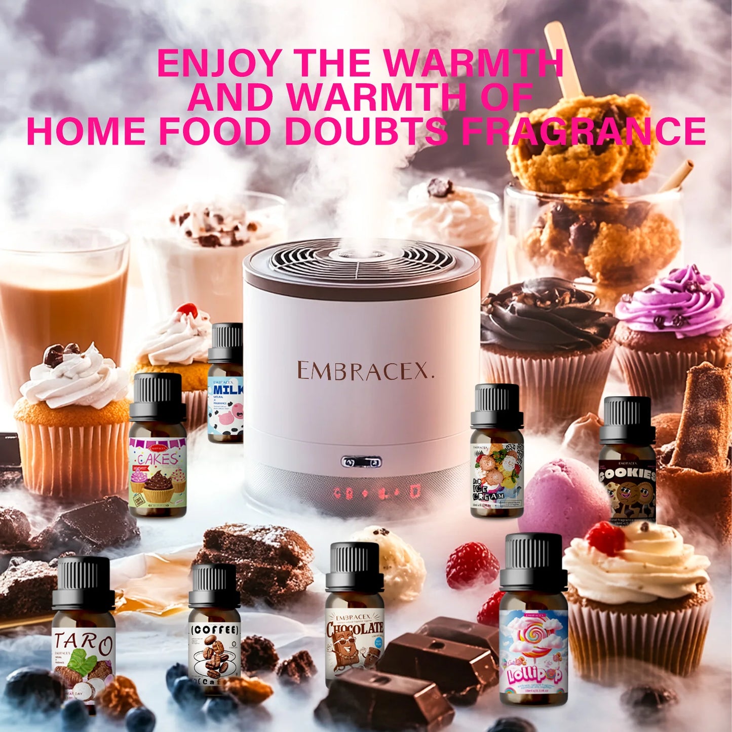 12models Gourmet Essential Oils Vanilla Coconut Coffee Cookies For Diffusers、Candles Making  Car Aromatherapy  Gifts For Women - Badiee Stylez
