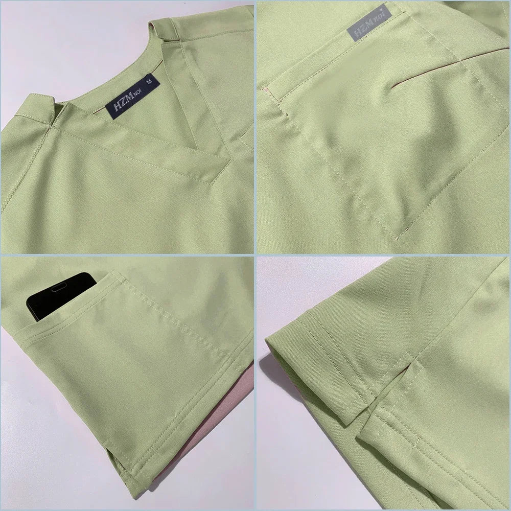 Wholesale Operating Room Medical Uniform Scrubs Hospital Working Scrubs Set Medical Supplies Nurse Dental Surgery Suit Workwear Badiee Stylez