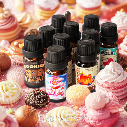 12models Gourmet Essential Oils Vanilla Coconut Coffee Cookies For Diffusers、Candles Making  Car Aromatherapy  Gifts For Women - Badiee Stylez