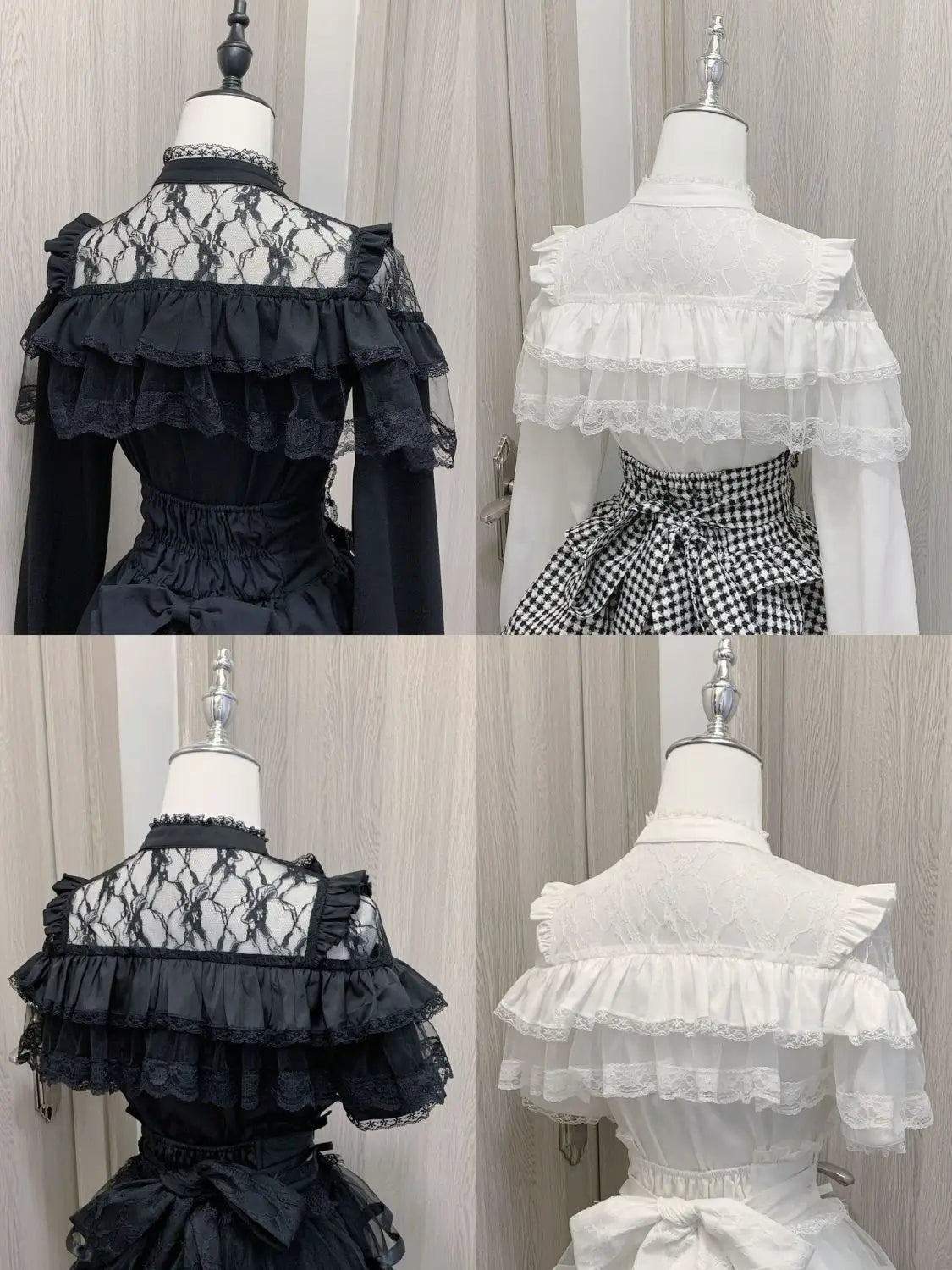 Japanese Kawaii Lolita Lace Patchwork Blouses Summer Women Harajuku Single Breasted Sweet Shirts Summer Girly JK Bow Tops Blusas Badiee Stylez