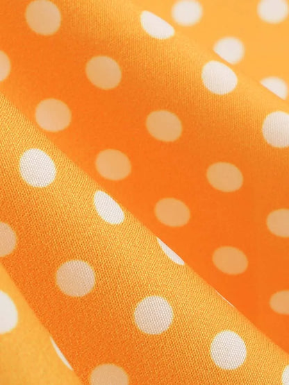 Off the Shoulder Elegant Vintage Party Dress Women Summer Polka Dot Ruffles A Line Midi Dresses