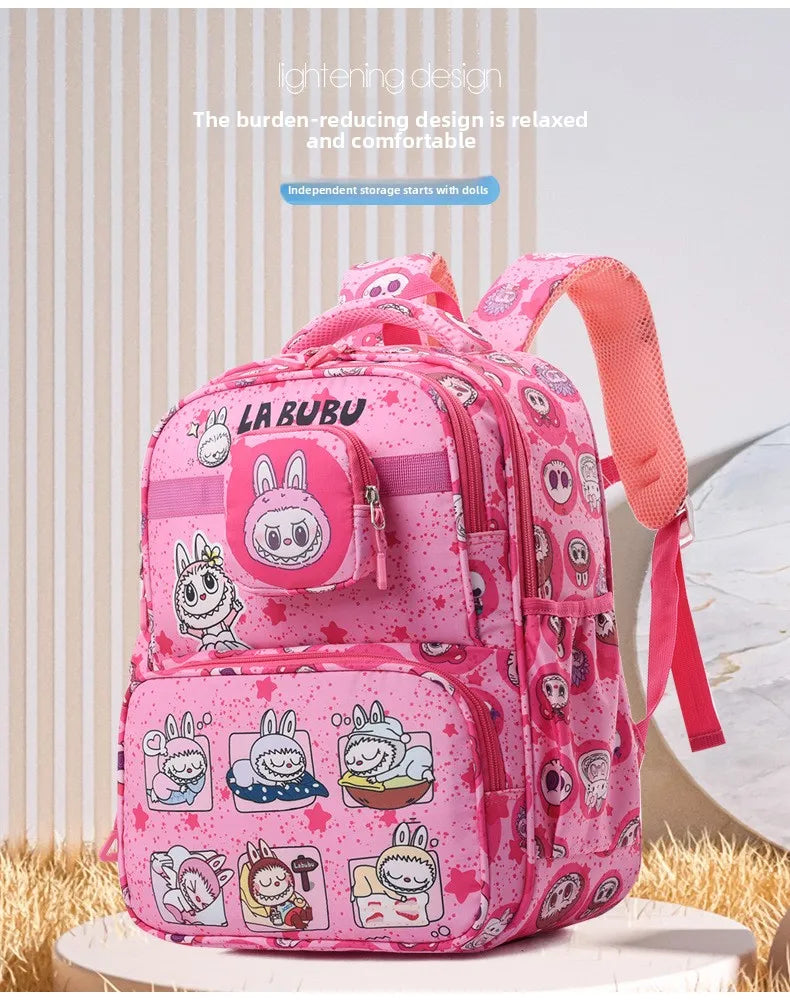 New Large Capacity Bag Children Backpack Cute Cartoon Primary School Bag Shoulder Bag New Kids Practical Portable Backpack
