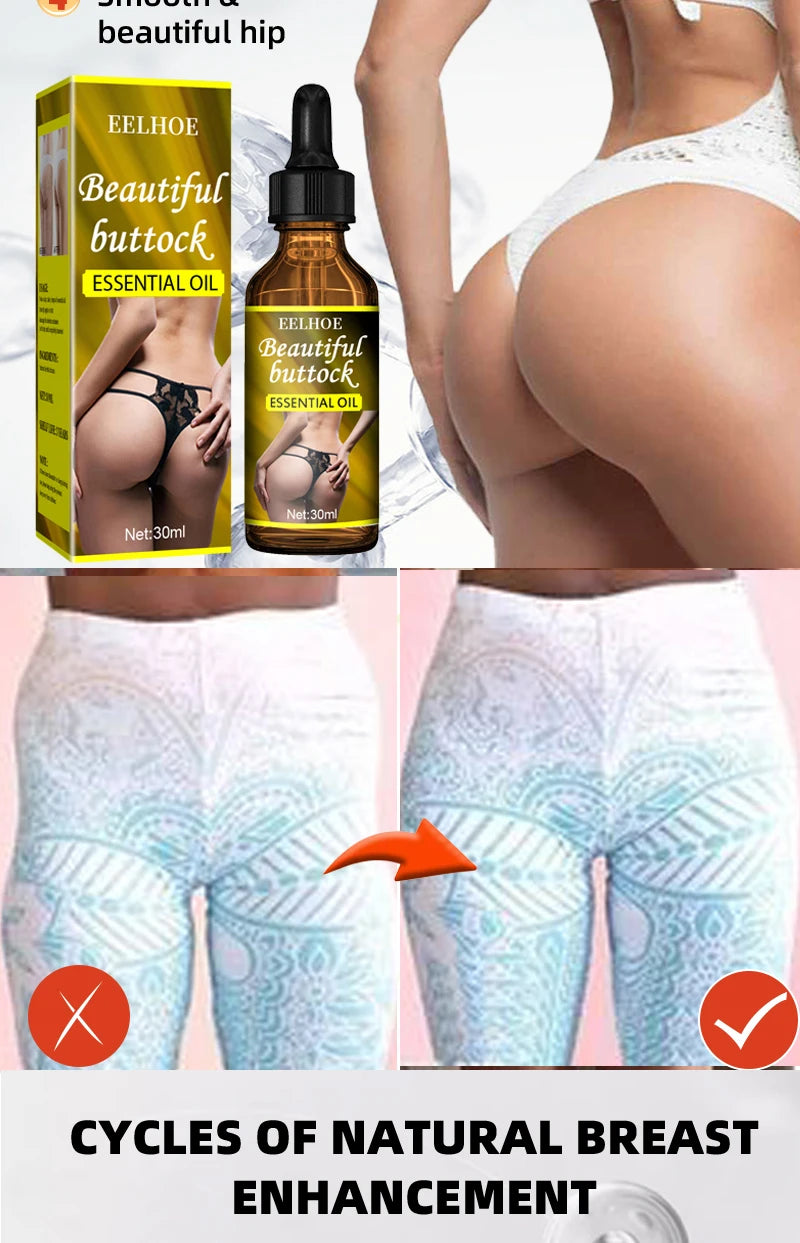Sexy Hip Buttock Enlargement Hip Firm Essential Oil Cream Effective Hip Lift Up Butt Beauty Female Hips Tightening Massage Oils