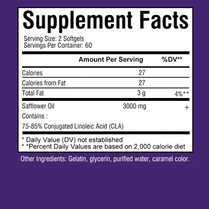 CLA 3000mg - Boost Energy, Improve Muscle Mass, and Boost Metabolism - Non GMO