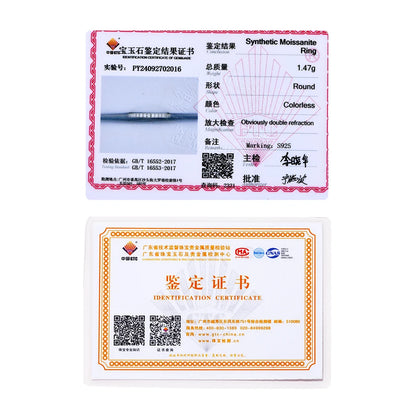 ATTAGEMS Solid 925 Sterling Silver Rings for Women Moissanite Full Eternity Wedding Band Engagement Wedding Ring Fine Jewelry