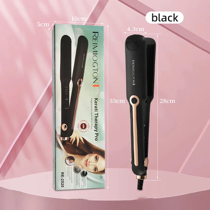 Tinsol 2-in-1 Hair Straightener Curling Iron Ceramic Plate Negative Ion Wide Plate Temperature Adjustable Hair Straightener black