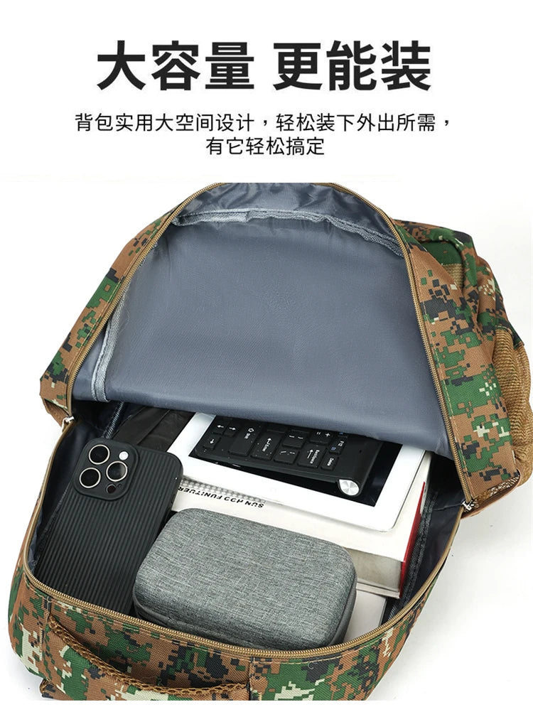 Camouflage Tactical Backpack for Men Large Capacity Outdoor PUBG Style Waterproof Travel School Bag Multifunctional for Daily Us