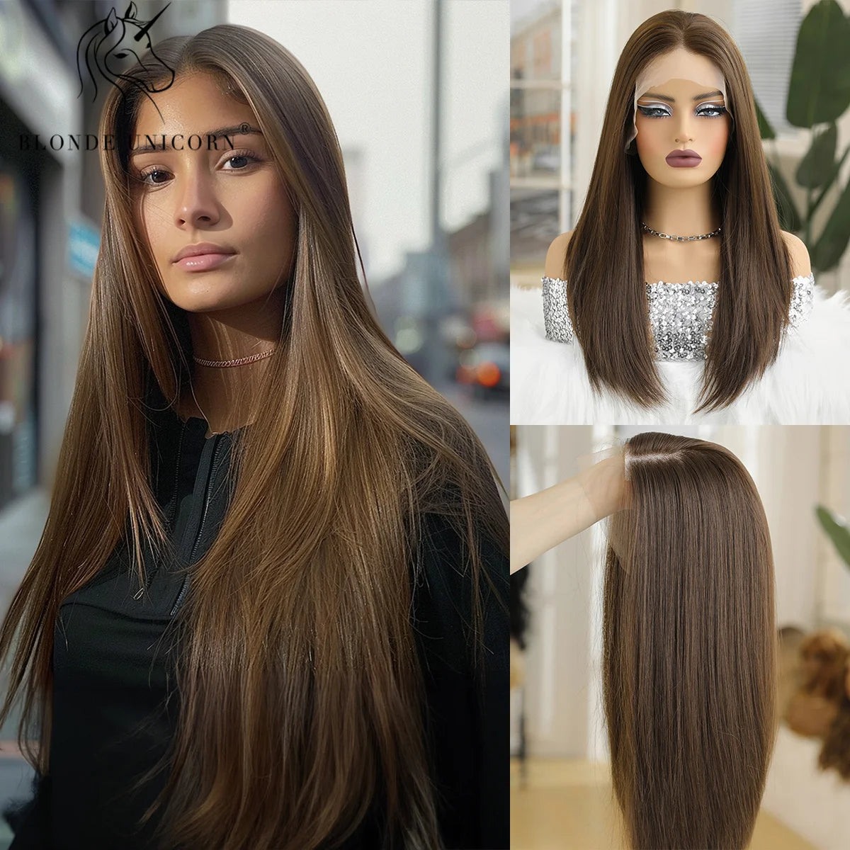 13x6 Lace Front Wig Blonde Wave Synthetic Wigs for Women Daily Party Cosplay Use Heat Resistant Fiber Hair SWLF8001-3BR20 1pc 150%|CHINA|26inches