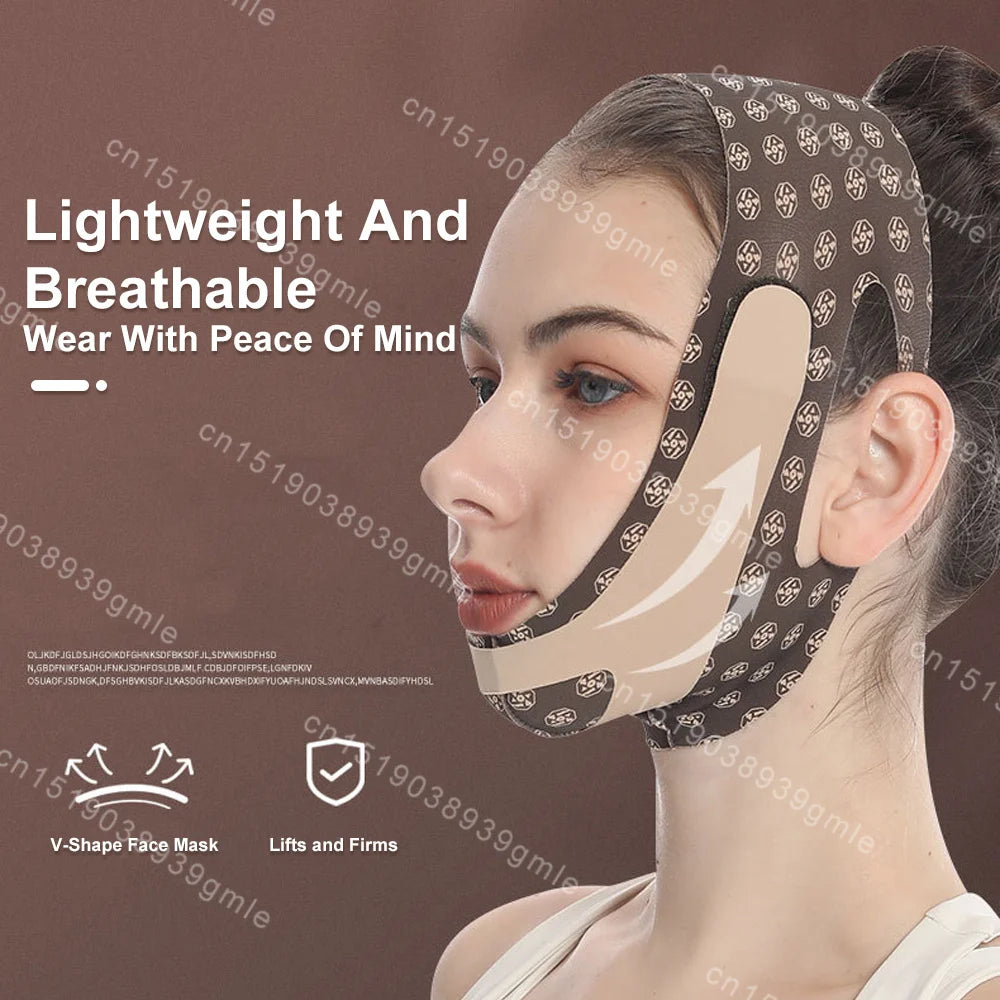 Reusable Face Slimming Bandage V Line Face Shaper Women Chin Cheek Lift Up Belt Facial Massage Strap Face Skin Care Beauty Tools