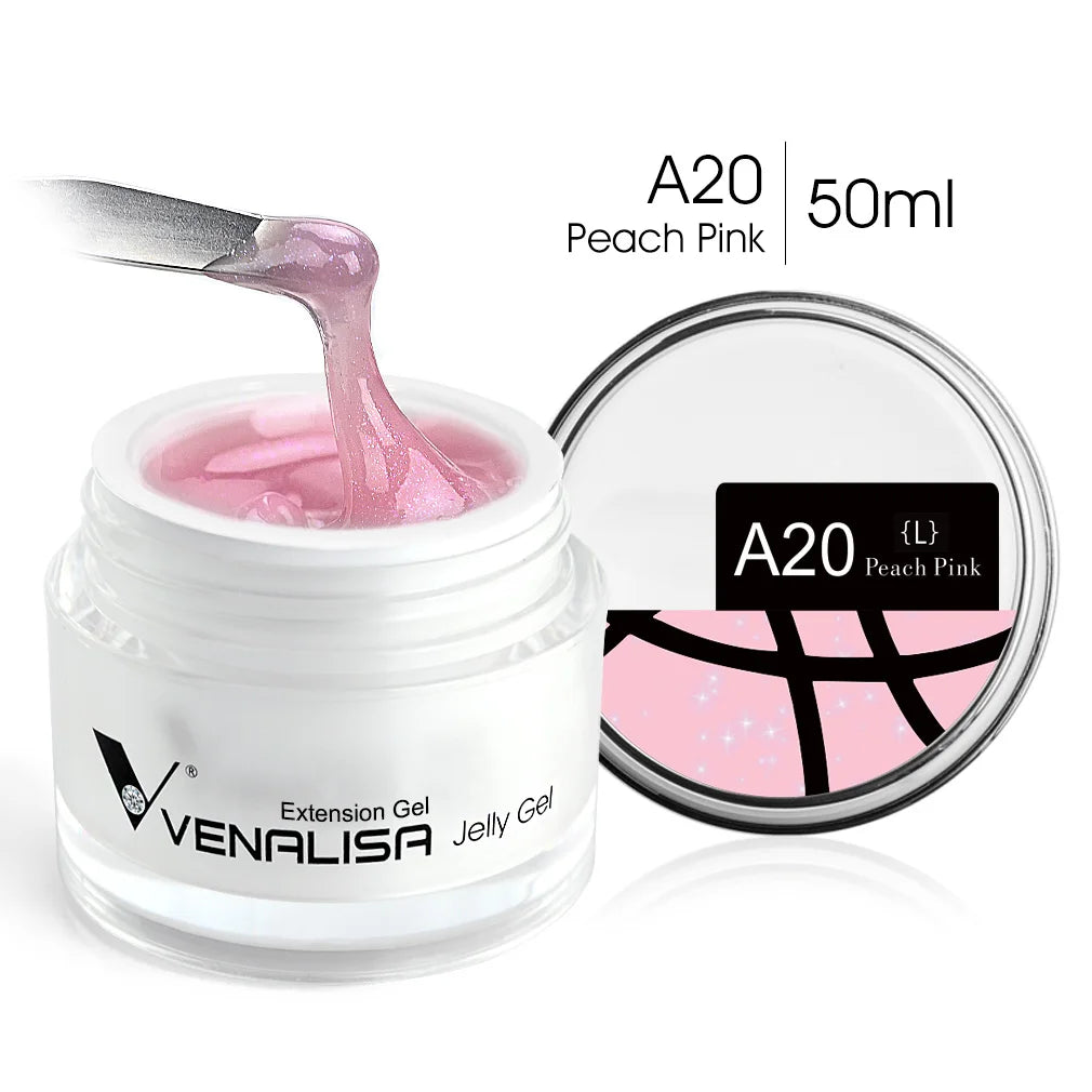 50ml Venalisa Soak off Thick Jelly Gel UV Construction Gel Builder Extend 24 Color Camouflage Milky White Nail Art Hard Nail Gel A20L