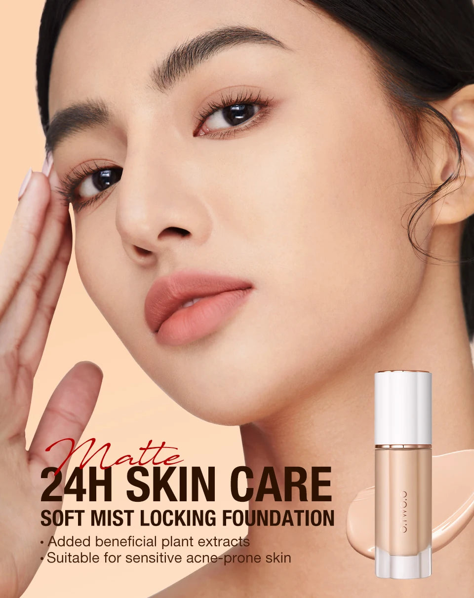 O.TWO.O Liquid Foundation Cream for Face 30ml High Coverage Makeup Base SPF30 Waterproof Concealer Makeup Foundation