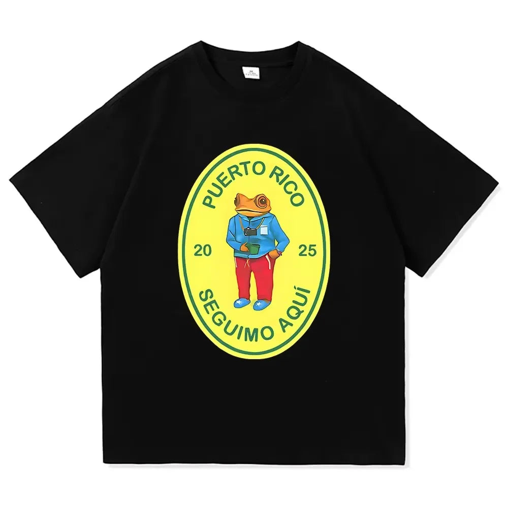 Bad Bunny T-shirts Graphic Harajuku Men women Tshirt Designer Harajuku Unisex Clothing X66-3 black