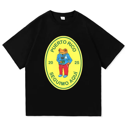 Bad Bunny T-shirts Graphic Harajuku Men women Tshirt Designer Harajuku Unisex Clothing X66-3 black