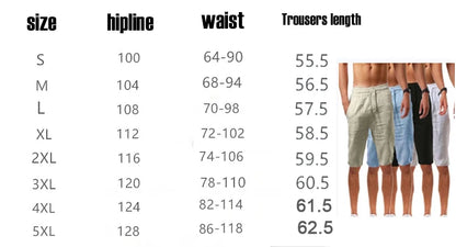 2025 New Summer New Men's Cotton Linen Breathable Shorts Hawaii Beach Pants Male Solid Color Trousers Loose Versatile Streetwear Badiee Stylez