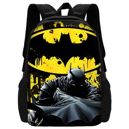 Child Superhero Batmans School Backpack with Lunch Bags ,Pencil Bags ,School Bags for Boys Girls Best Gift XHOO1-SB-049-A3