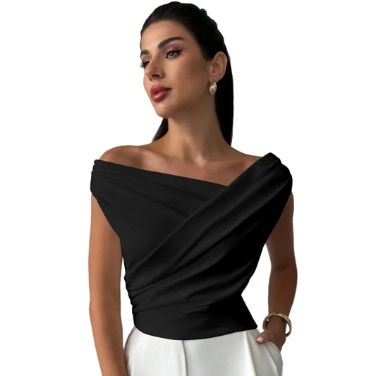 Fashion Tops Tee Woman Solid Sleeveless Shirts Ladies Camisas Mujer Summer Casual Sexy Blouse Shirt Women Clothing Blusas