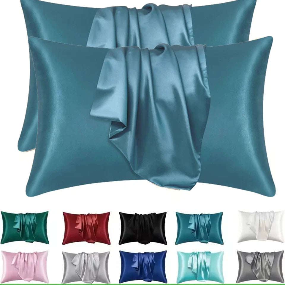 Pillowcase Silk Pillow Cover Silky Satin Hair Beauty Pillow case Comfortable Pillow Case Home Decor wholesale Badiee Stylez