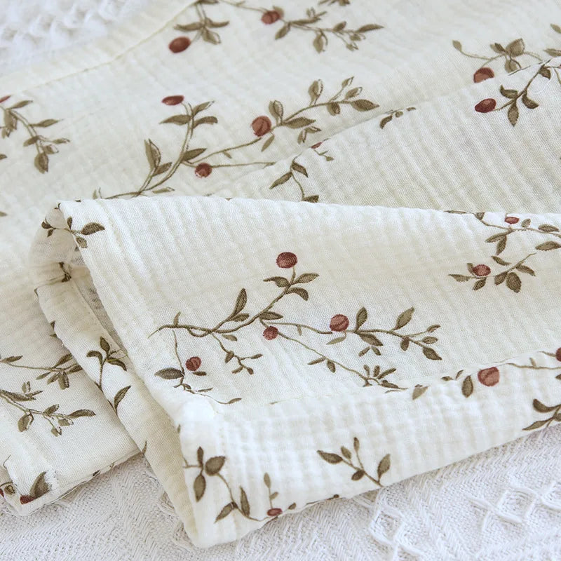 2025 Japanese Spring and Autumn New Women's Pajama Set 100% Cotton Crepe Long sleeved Pants Cardigan Cute Plus Size Home Fury