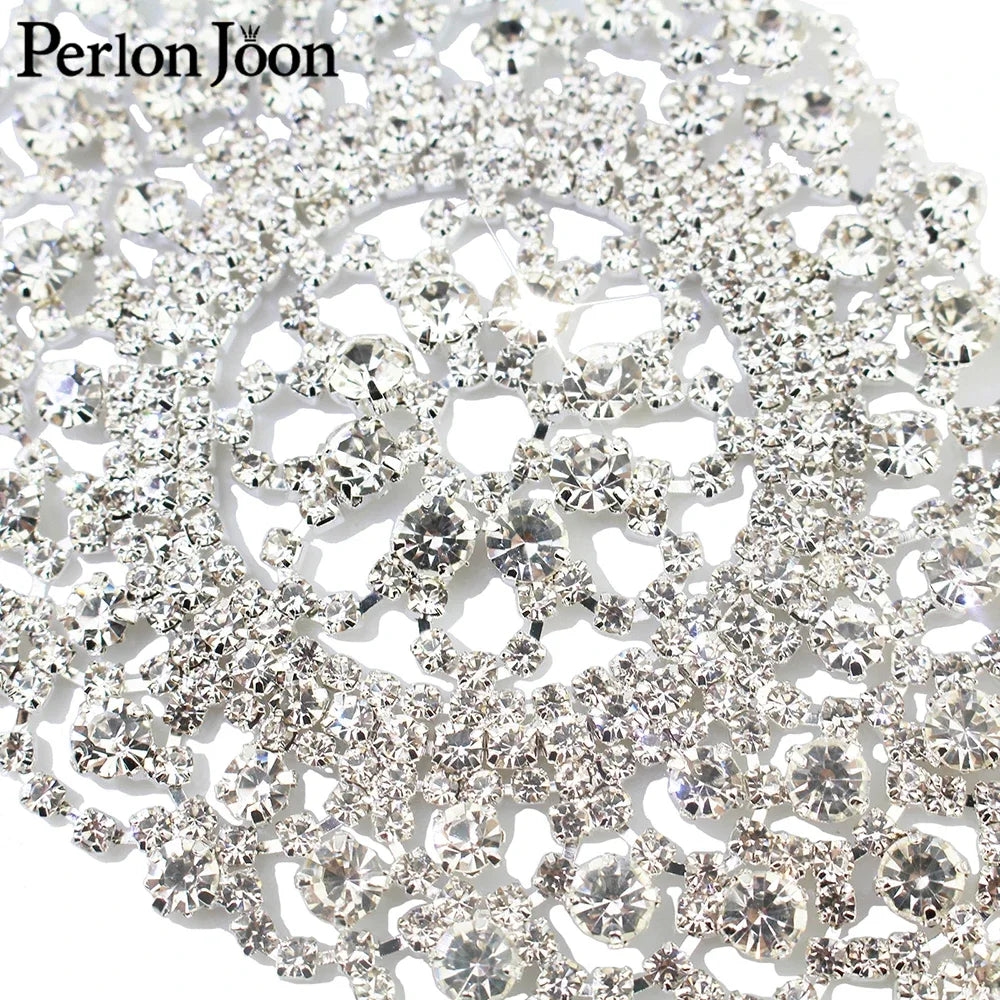 Crystal for Welding technology patch classic DIY gold silver wedding dress Rhinestone decoration accessories YHX061