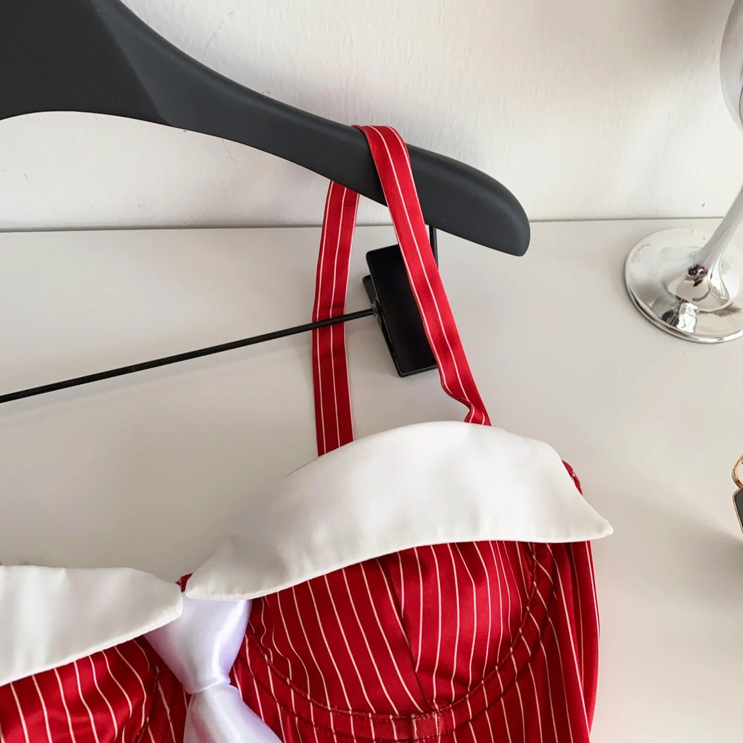 SINGREINY Summer Corset Stripe Tank Top Women Tie Strapless Chic Backless Hotsweet Camis 2025 Streetwear Club Sexy Mini Top