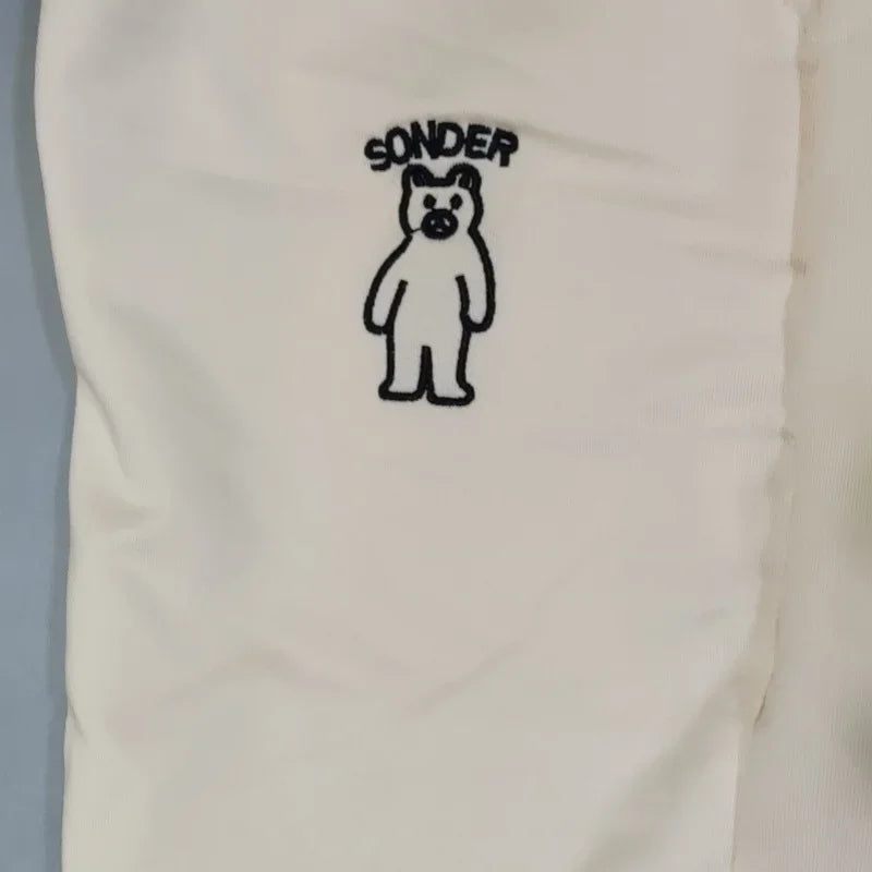 Loose Shorts Solid Pants For Women Streetwear Summer Clothes Cute Bear Printed Ropa De Mujer Elastic High Waist Casual Trousers