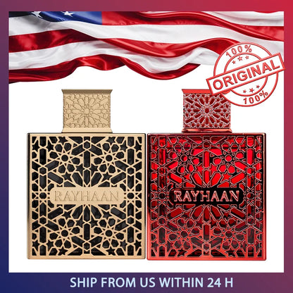 RAYHAAN Crimson Elixir Eau de Parfum Spray for Unisex 3.4 Ounce - Badiee Stylez
