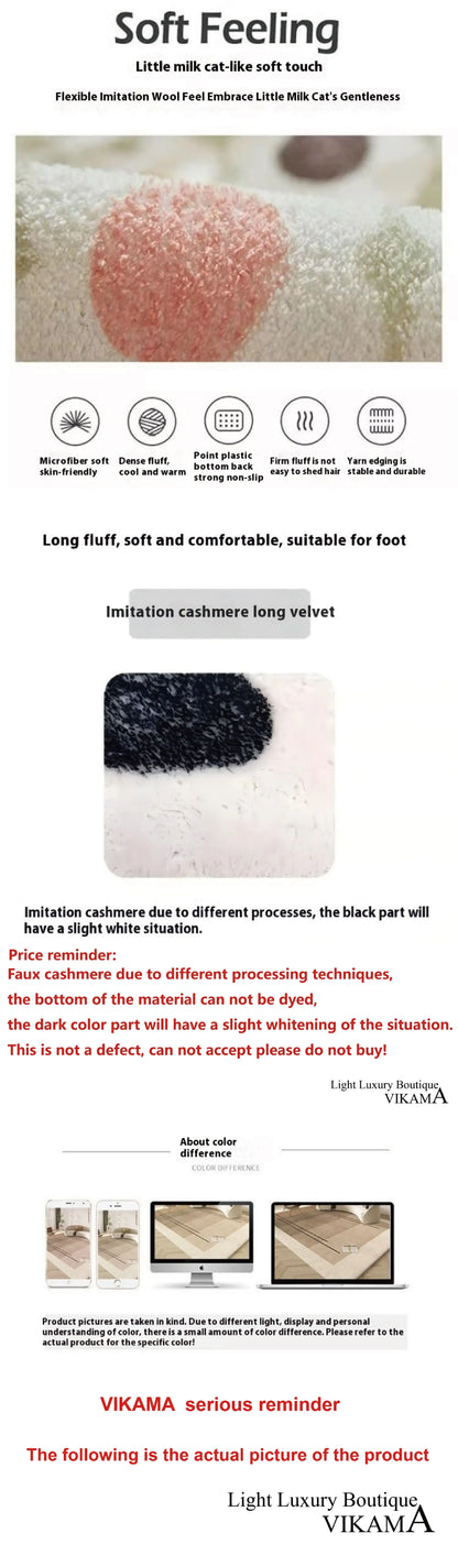 VIKAMA Creative Bow Rug Living Room Bedroom Kitchen Bathroom Absorbent Machine Washable Doormat Carpet Home Decor Mat Rug Badiee Stylez