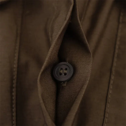 Women's Dress Fall 2025 New Solid Color Long Sleeve Shirt Style A-Pendulum Dress Belt Decoration Casual Fashion Personality Badiee Stylez