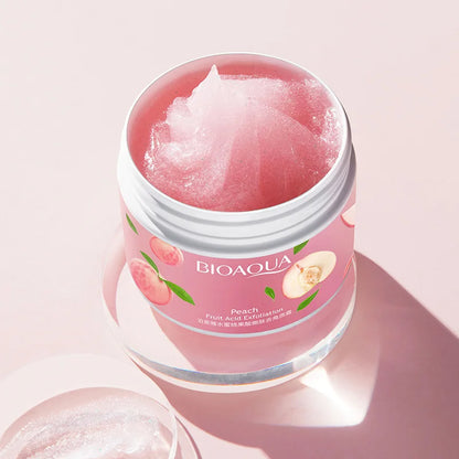 BIOAQUA Peach Extract Fruit Acid Exfoliation Soft Moisturizing Hydrating Facial Skin Care Face Scrub