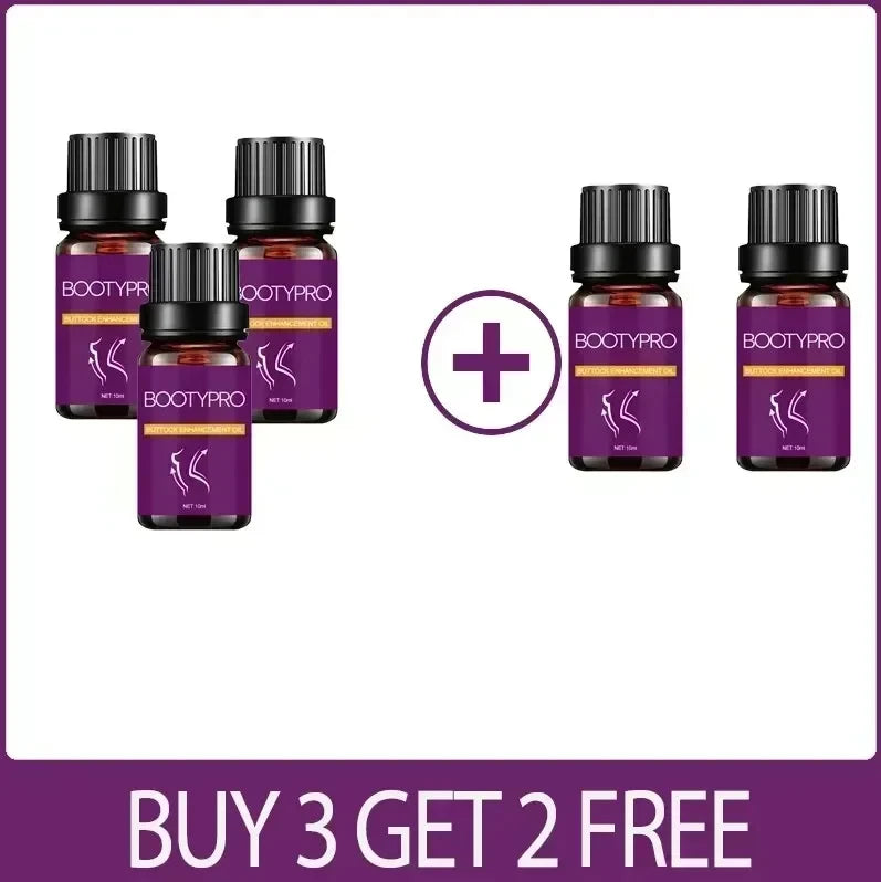 Sexy Hip Buttock Butt Enlargement Oil Cream Butt Lift 100% Effective Big Ass Essential Oil Firming Hip Shaping Massage Body Care 5PCS