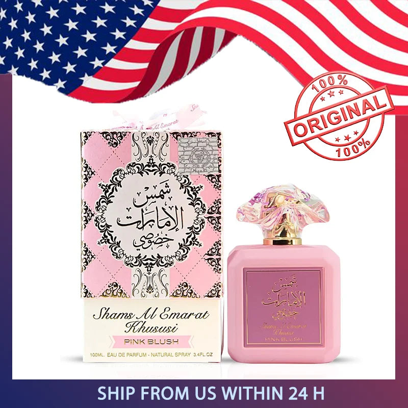 Ard Al Zaafaran Arabian Perfume Pink Blush Shams Al Emarat Khususi Blush Perfume for Women Eau De Parfum - 100 ML (3.4 OZ) - Badiee Stylez