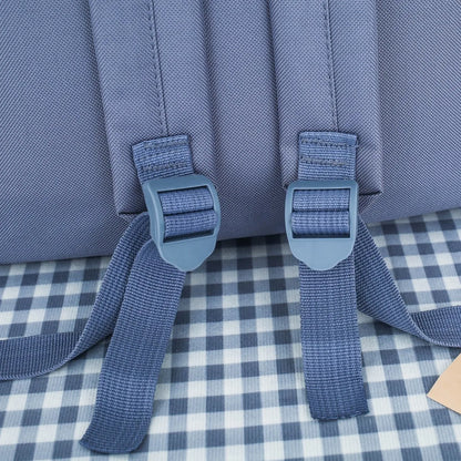 Four Piece Set of Student Backpack for Women in Korean Version Casual Canvas High School Campus with Large Capacity