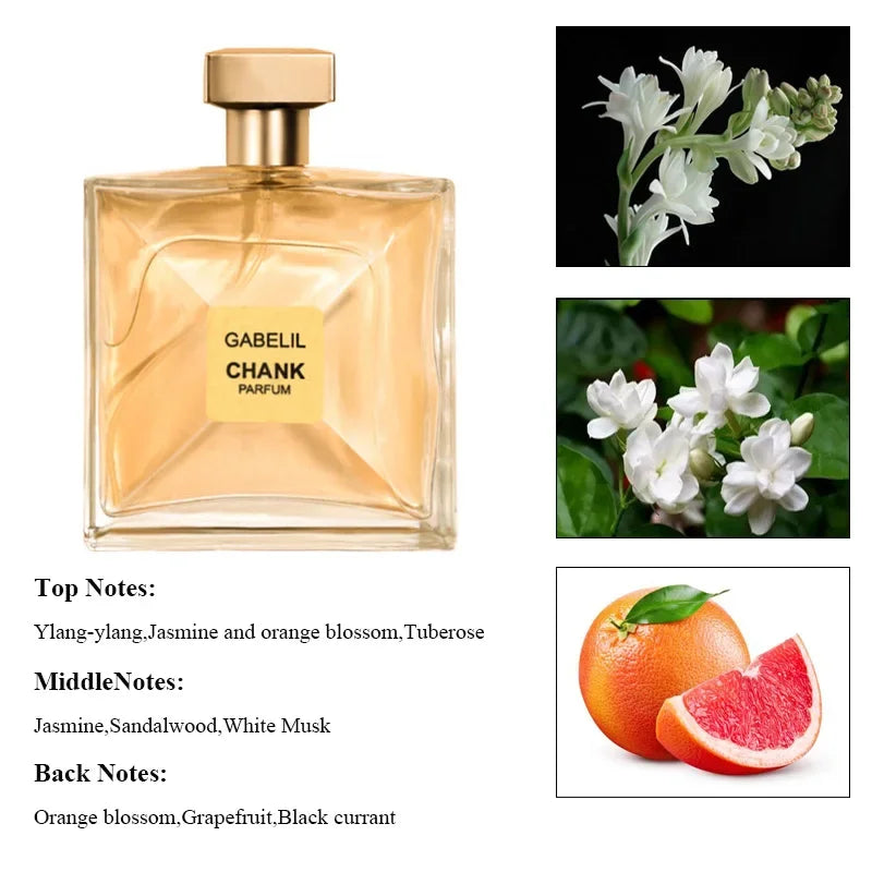 100ml Floral Scent Lasting Fragrance Pheromone Eau De Parfum Feminino Spray Fresh Light Scent Jasmine Sweet Fruity Women Perfume - Badiee Stylez