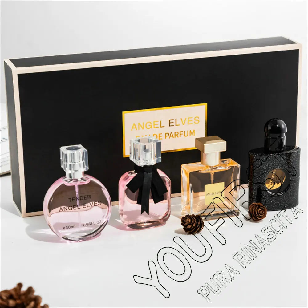 High Quality Perfume Women 120ml Perfumes Feminino Gift Box 4Pcs Set Parfum Femme Lasting Fragrance Floral Fruity Scent Spray Badiee Stylez