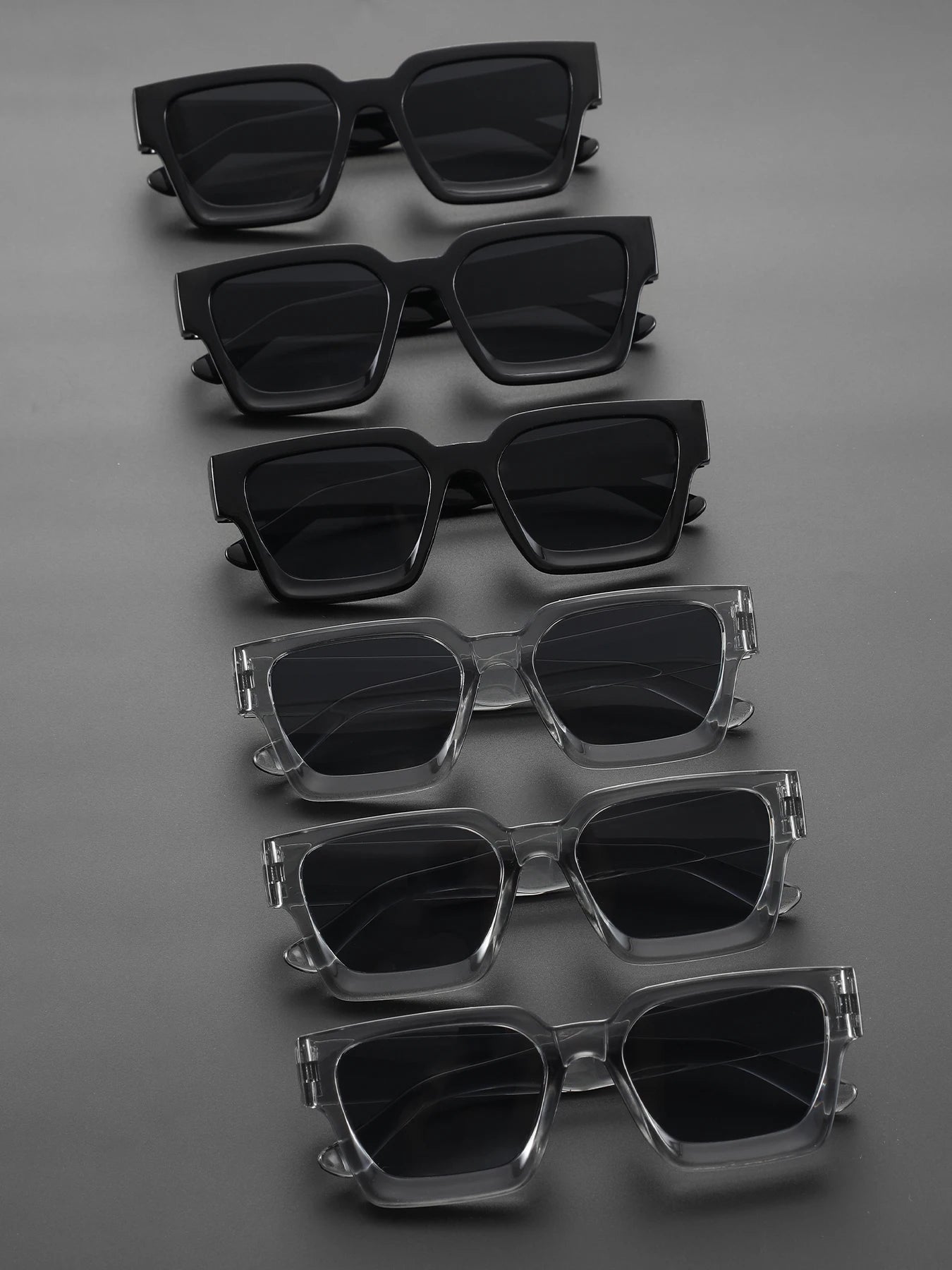 1/2 PC S Classic Fashion Square Plastic Frame Women Sunglasses For Men Daily Life Shades Eyewear Accessories. Badiee Stylez