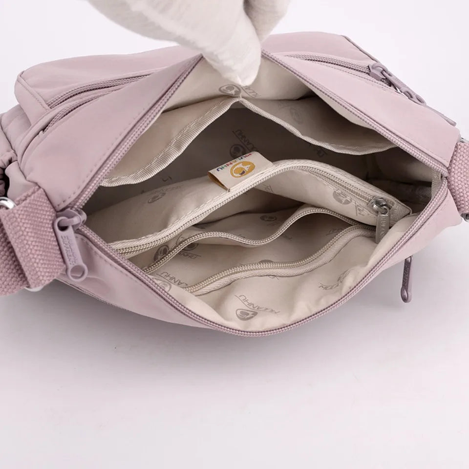 Just Hold A Lot Waterproof Nylon Shoulder Crossbody Bags for Women Messenger Travel Daily Use Bags Suitable for Mothers Shopping