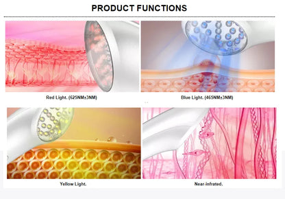 LED Photon Radio Frequency EMS Skin Rejuvenation Thin Face Firming Therapy Facial Skin Lifting Massage Beauty Instrument