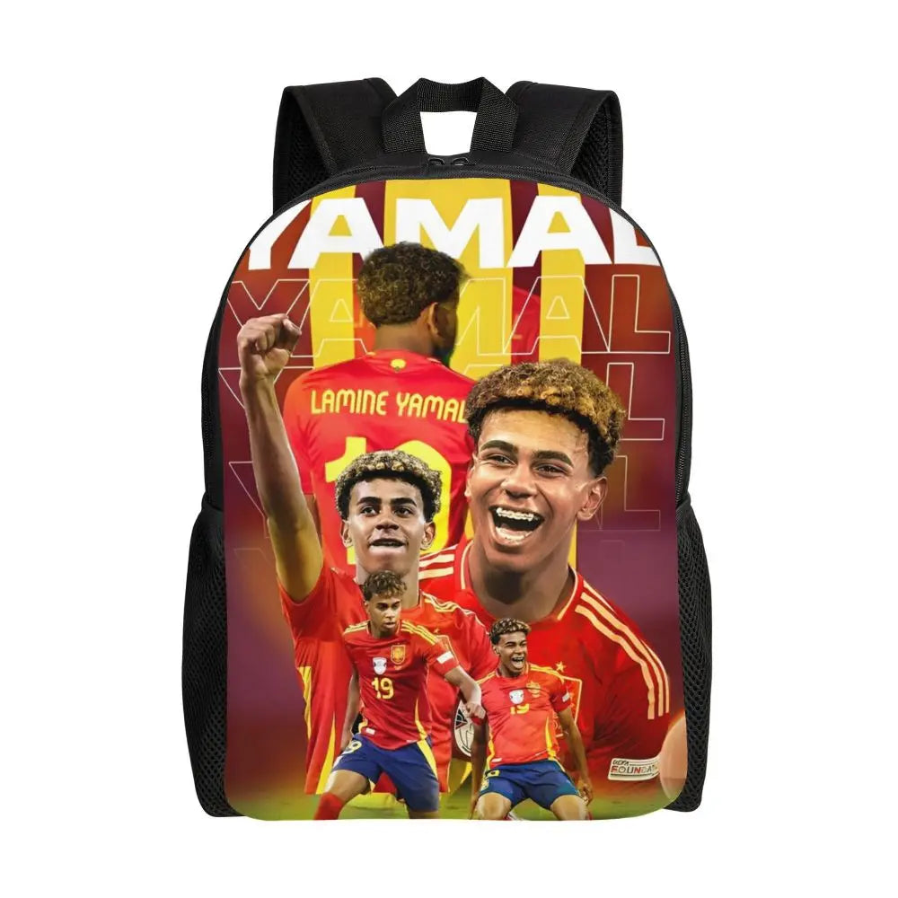 Lamine Y-Yamal Children Backpack for Kids Girls Boys Football Sports Backpacks Kawaii Daycare Child School Bag
