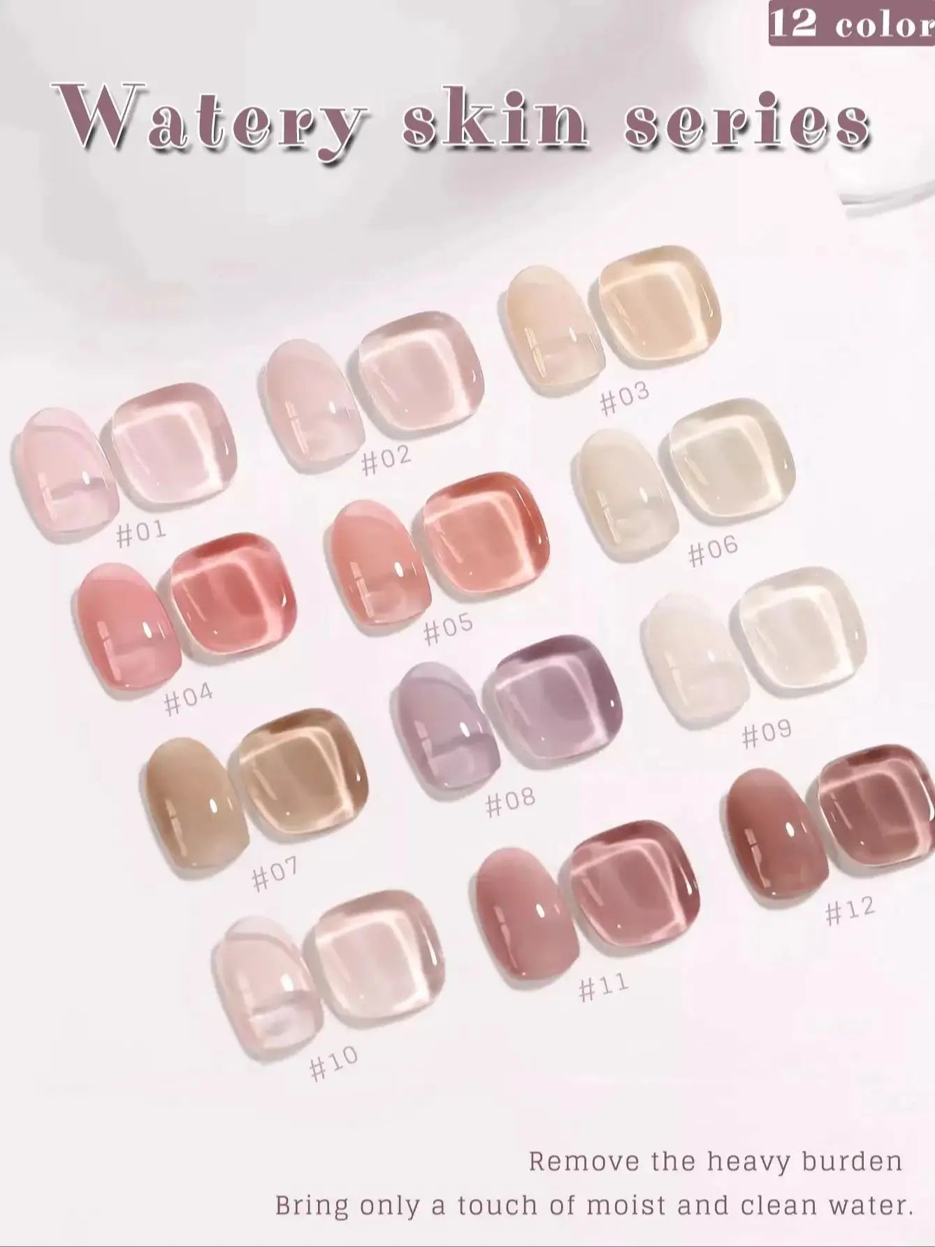 1-3pcs PSK 2025 New Whitening Purple Glass Beads Starry Crystal Nail Art Purple Glass Bead Cat Eye Gel Nail Polish Nail Supplies shuiganjifu1-12