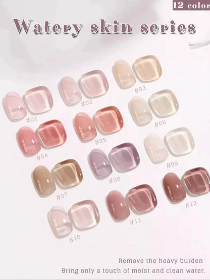 1-3pcs PSK 2025 New Whitening Purple Glass Beads Starry Crystal Nail Art Purple Glass Bead Cat Eye Gel Nail Polish Nail Supplies shuiganjifu1-12
