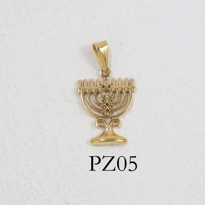 RHYSONG Geometric Stainless Steel 18K Gold Plated Snake Cross Palm Conch Mushroom Pistol Pendant For Women Diy Findings Jewelry