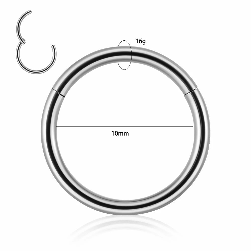 Dreamlee ASTM G23 Titanium Connector Chain For Nose Ring Hoop Clicker Cartilage Helix Body Piercing Jewelry Accessory S CHINA