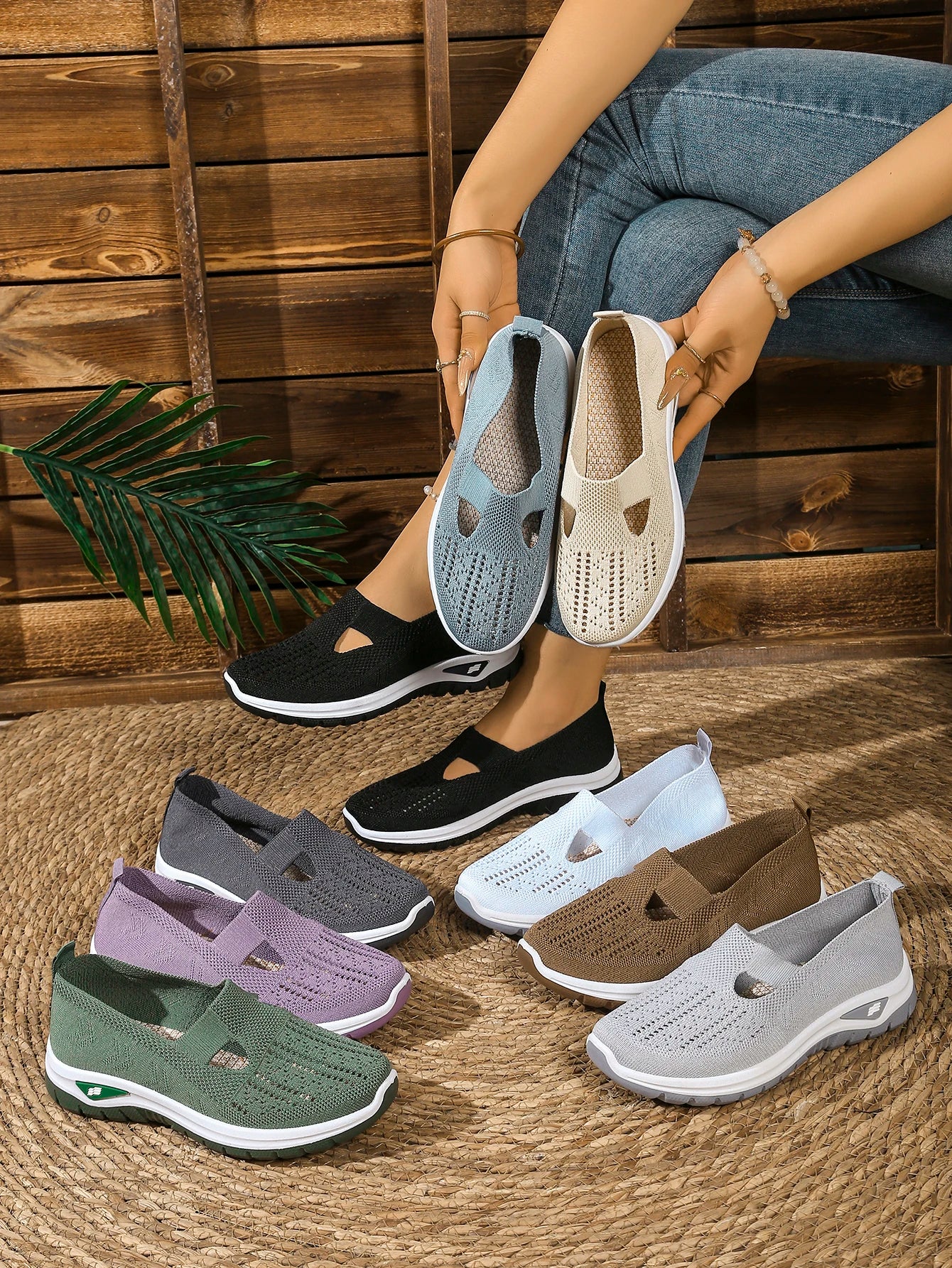 women's summer shoes - casual sneaker, Non-slip sole design, fly-woven upper is more skin-friendly sale shoes with free shipping