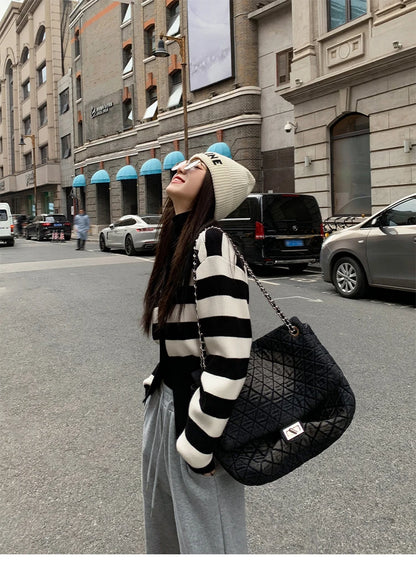 AOSSVIAO Knitted Casual Cardigan 2025 Autumn Winter Elegance Solid Color V-neck Sweater Unique and Niche Slim Fit Tops Badiee Stylez